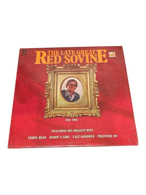 Vintage Red Sovine Vinyl LP The Late Great Red Sovine K-Tel Country Black Canada